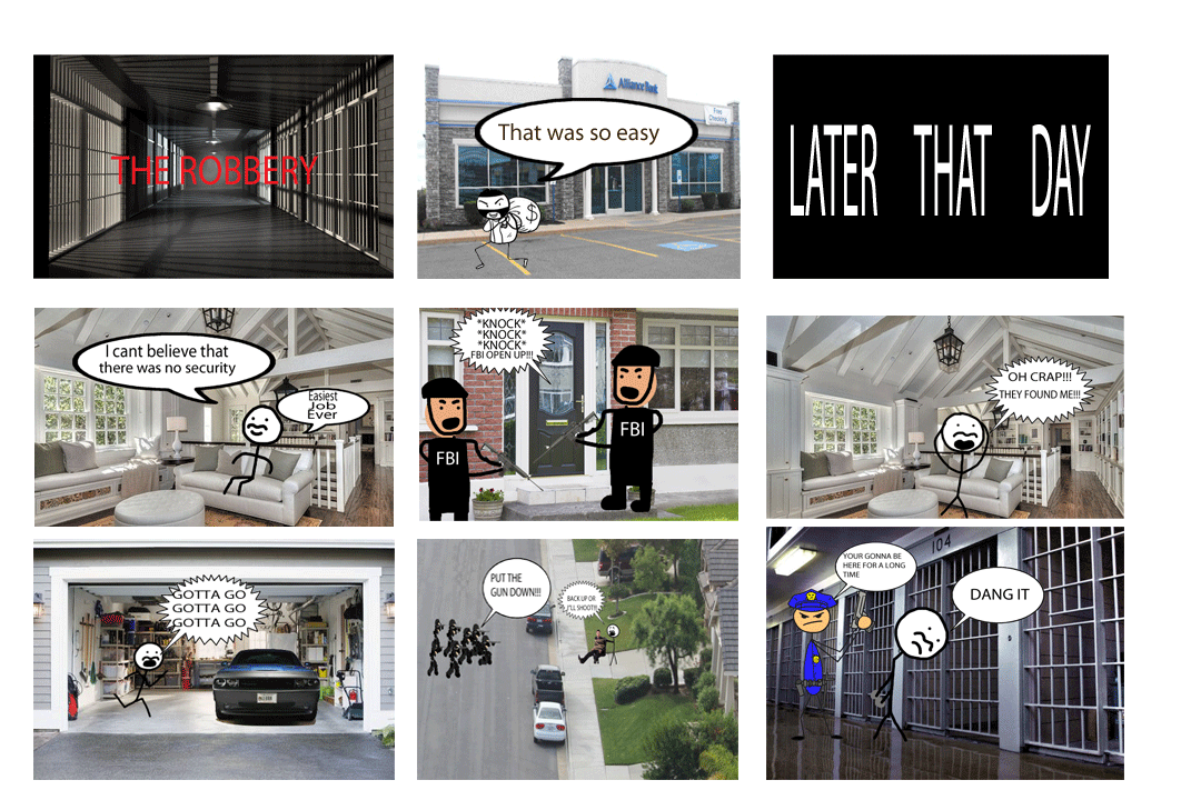 Juicyyy Graphics: 9 Panel Comic Strip