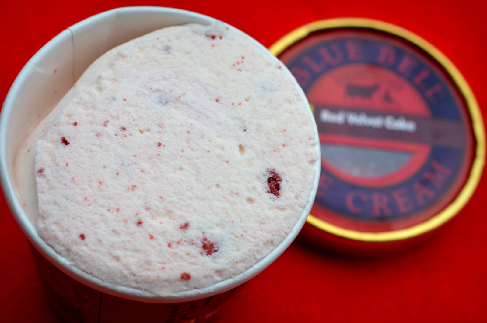 food and ice cream recipes REVIEW Blue Bell Red Velvet Cake