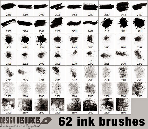 62 Ink brushes — Addons rada