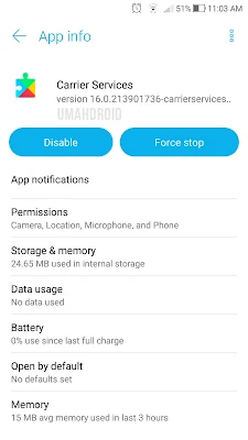 Carrier Services Android