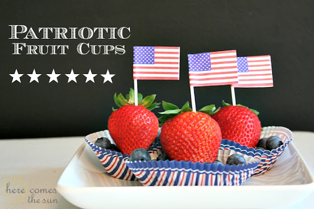 Here Comes the Sun: Patriotic Fruit Cups