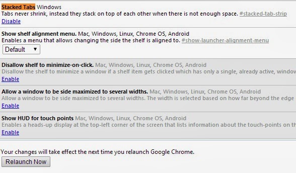 Enable Secret Stacked Tabs Features in Google Chrome Enable Secret Stacked Tabs Features in Google Chrome