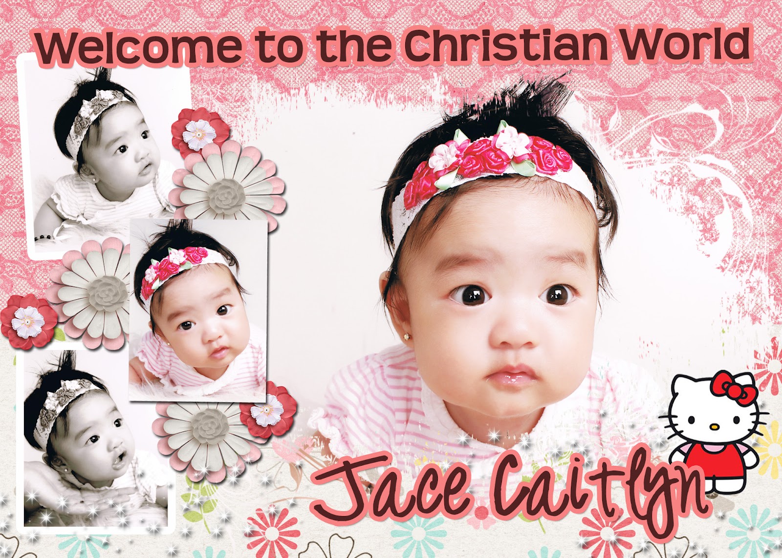 Liz loves Lexi and Arkin Jace's Christening Tarpo