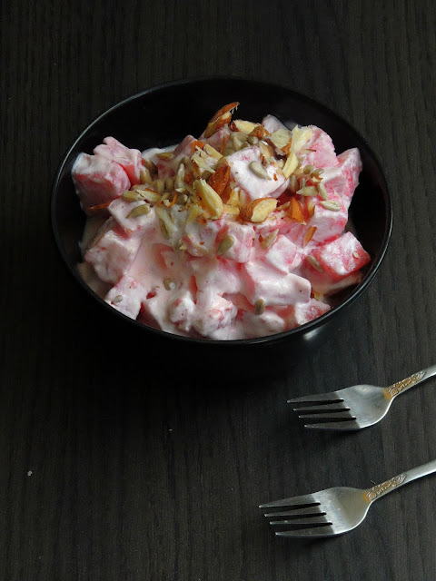 Watermelon Yogurt Salad