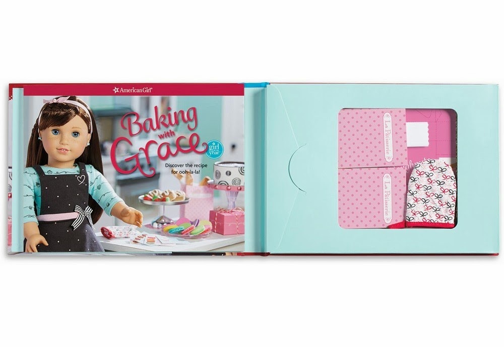 American Girl Cuties Baking with Grace New Book Kit for Grace