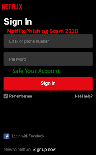 Netflix Phishing Scam 2018 