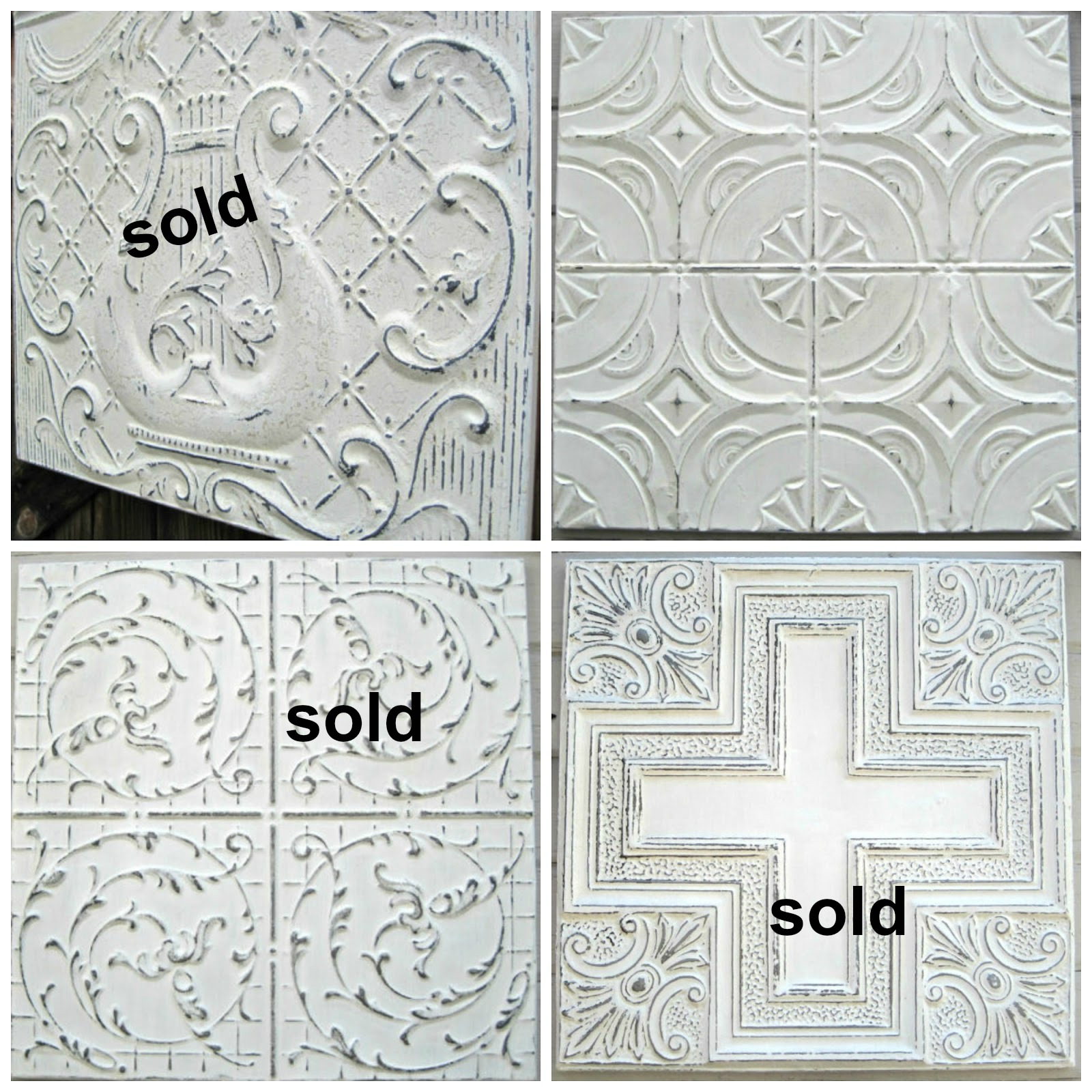 Antique Ceiling Tin Tiles. Clean Crisp White Tin Ceiling Tiles