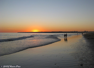 Galé beach, at sunset