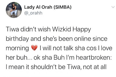 Nigerians react as Tiwa Savage ignores Wizkid on his birthday 12