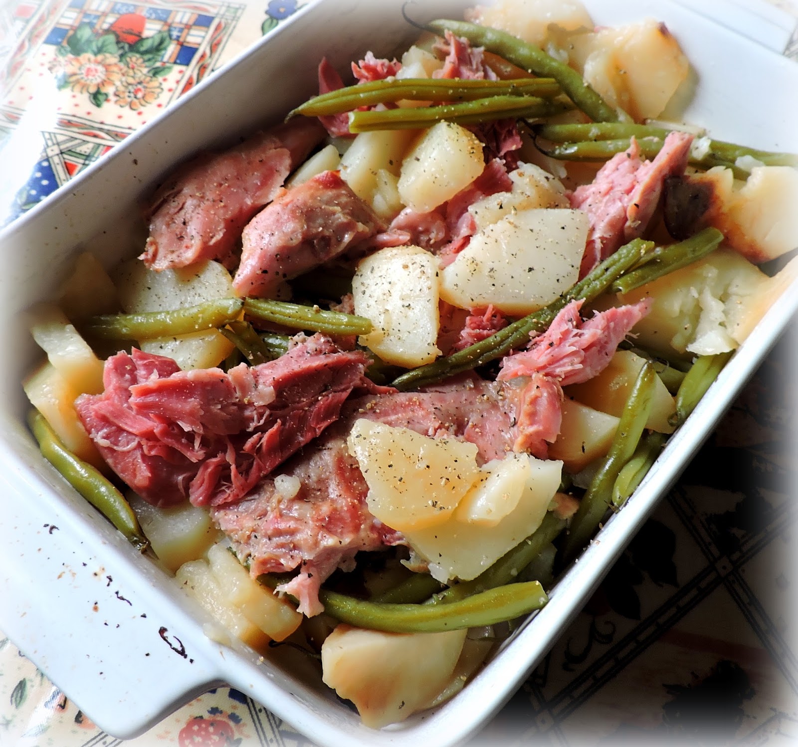 Crock Pot Ham, Beans and Potatoes The English Kitchen