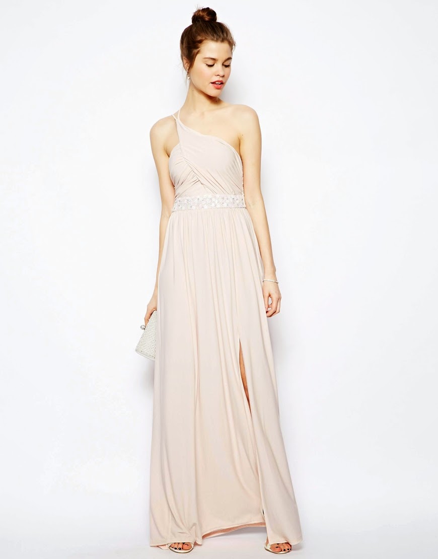 pretties' closet: ASOS Embellished Maxi Dress With One Shoulder