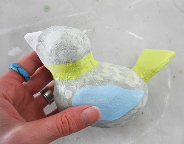 Plaster Bird Craft