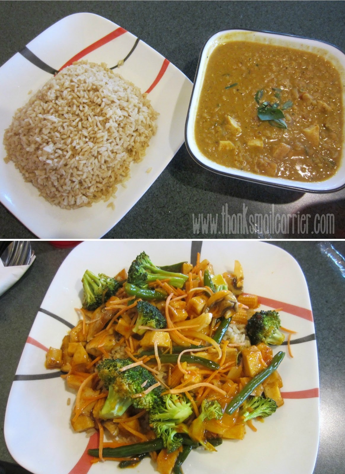 KJ's Curry Bowl food
