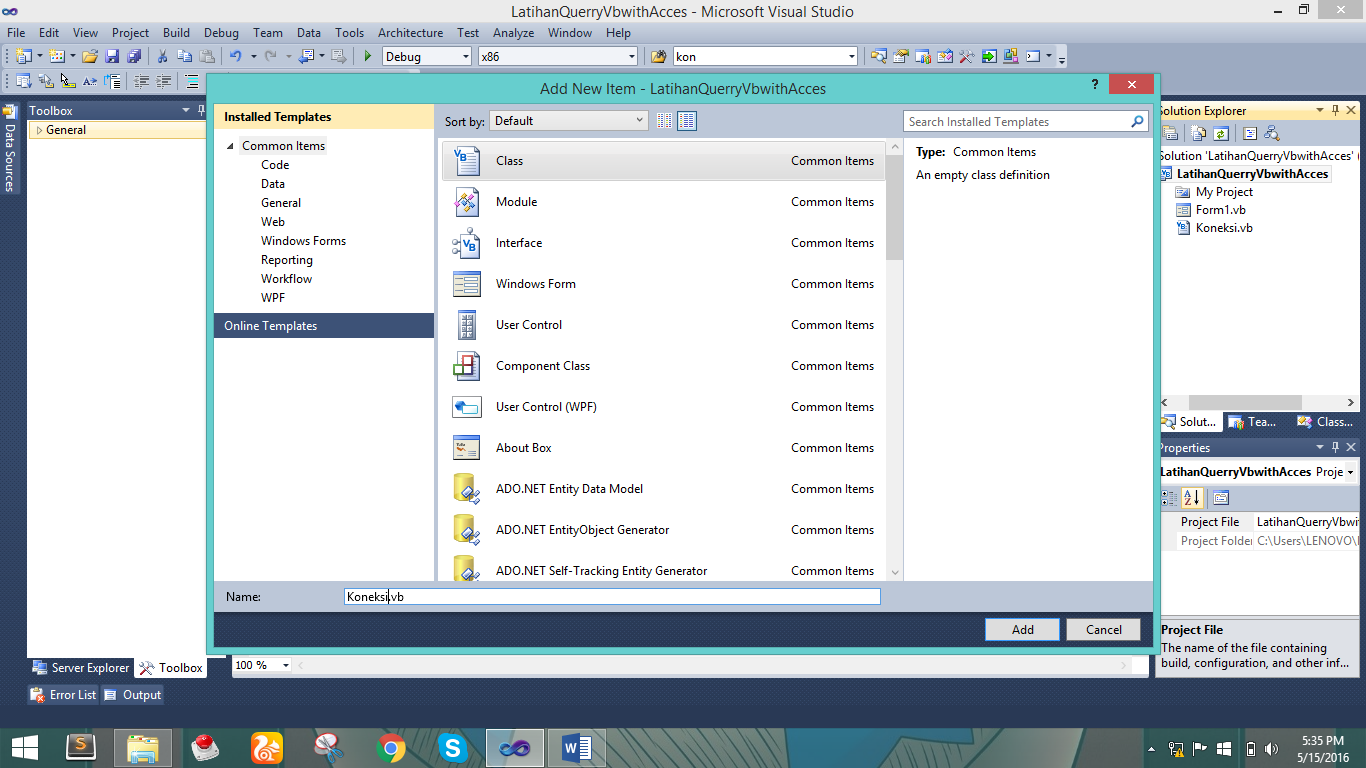 Ferriansyah Aminuddin: Cara Menghubungkan database ke VB dengan ...