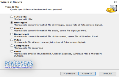 Recuperare file cancellati