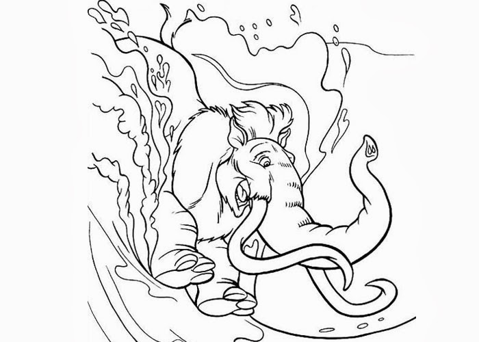 ice age 3 coloring pages - photo #22
