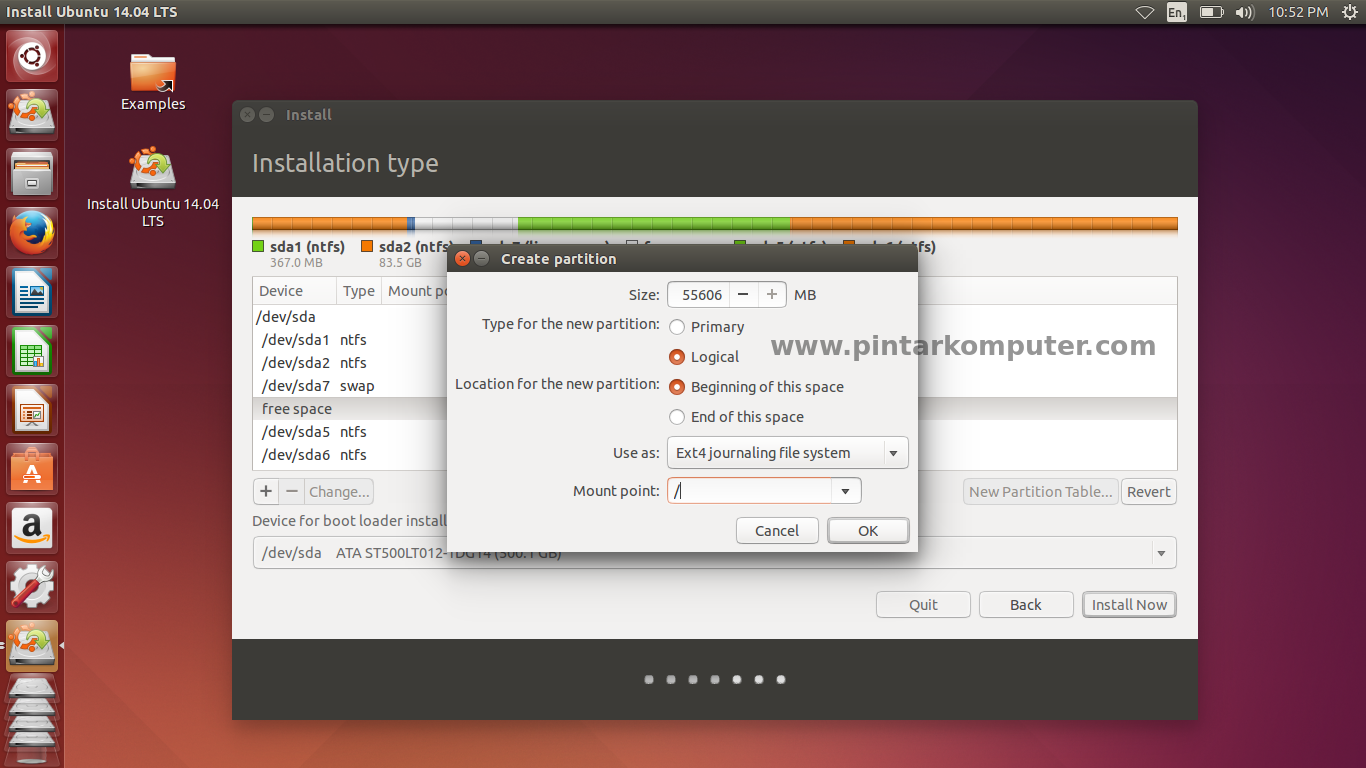 Cara Dual Boot Ubuntu 14.04 LTS dan Windows 8.1