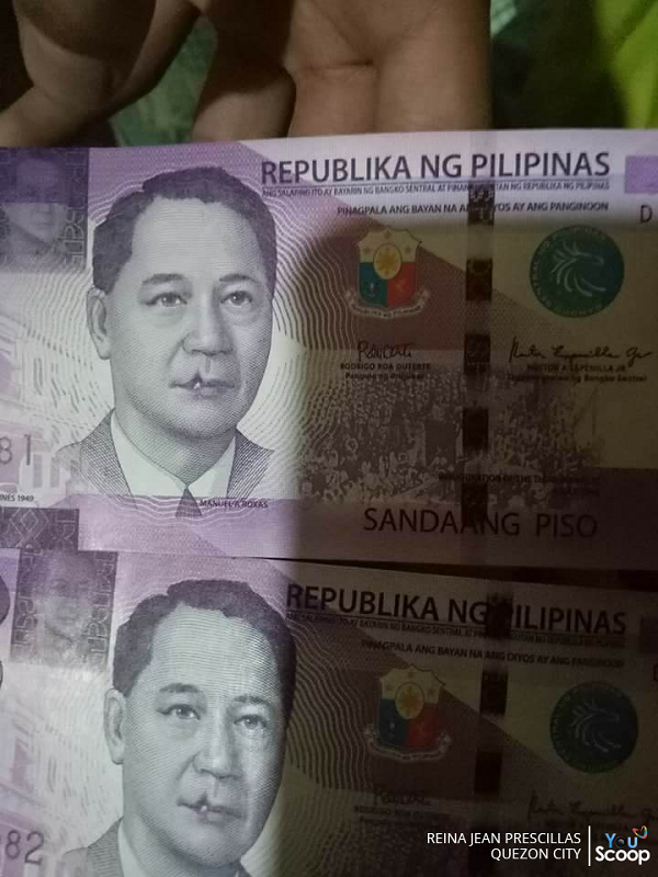 Netizen Shares Photo of Php100 Bills with Hilarious Printing Error