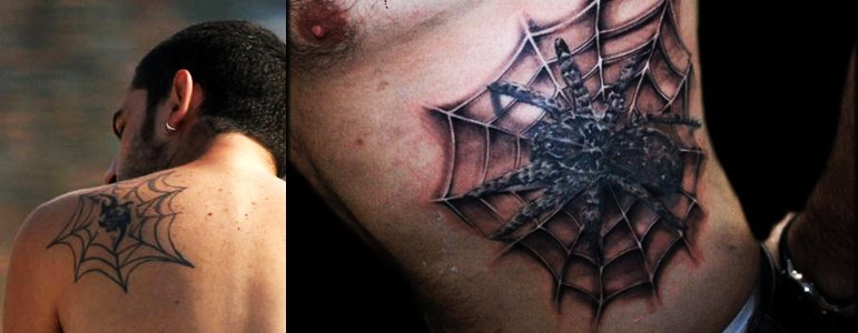 10 SPIDER WEB FOR MEN - AWESOME AND COOL ~ Everything About Tattoos