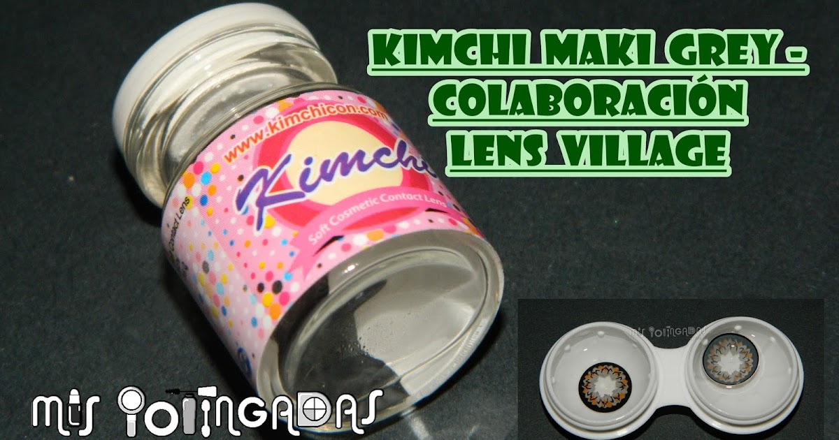 MIS POTINGADAS y más Circle Lenses Kimchi Maki Grey Colaboración