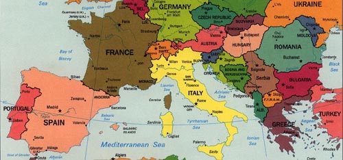Map Of Southern European Countries DIAAAART Political Map Of Southern Europe