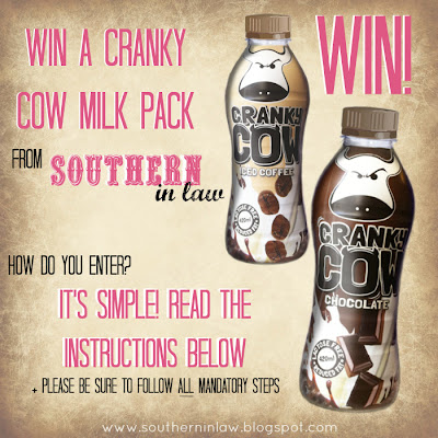 Competition - Win a Cranky Cow Milk Prize Pack - Giveaway