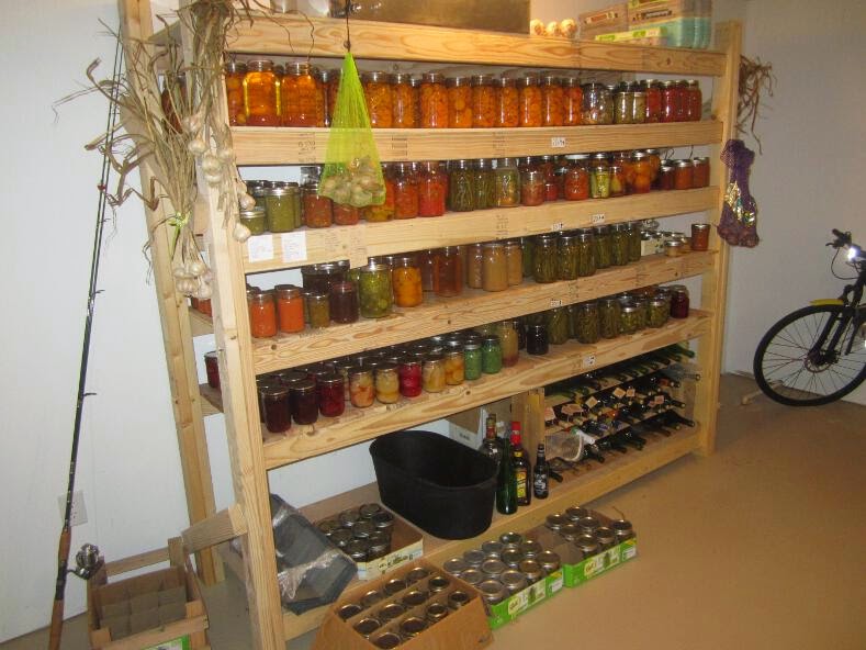 Simply Resourceful Canning Shelves and 2012 Harvest