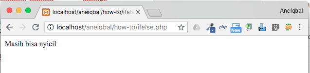 contoh program php menggunakan if else