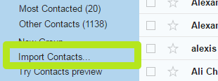 Import Contacts