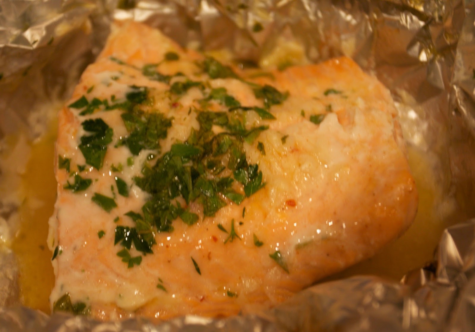 Garlic Lemon Butter Salmon