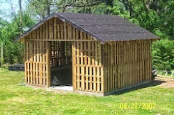 shed palettes plans coop palette4 chicken building round pallet recycler build idees backyard permatheque garden
