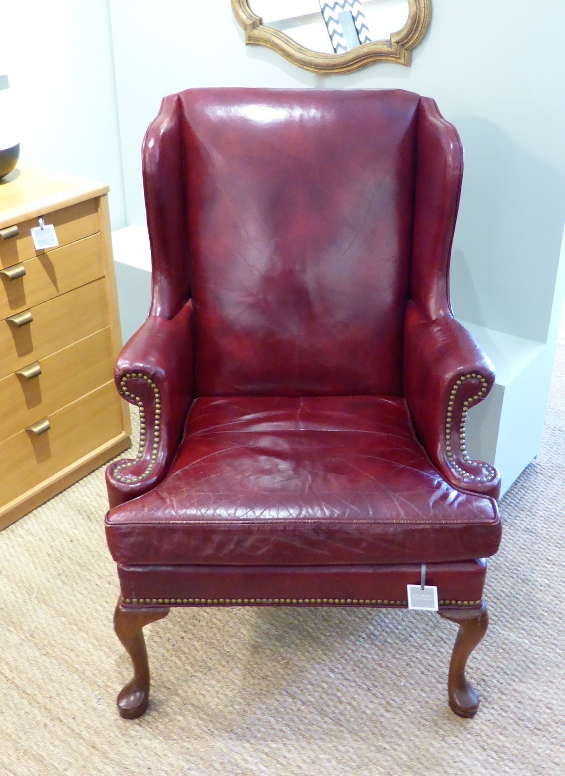 MICHAEL THOMAS Hickory Chair Company Leather Wingback