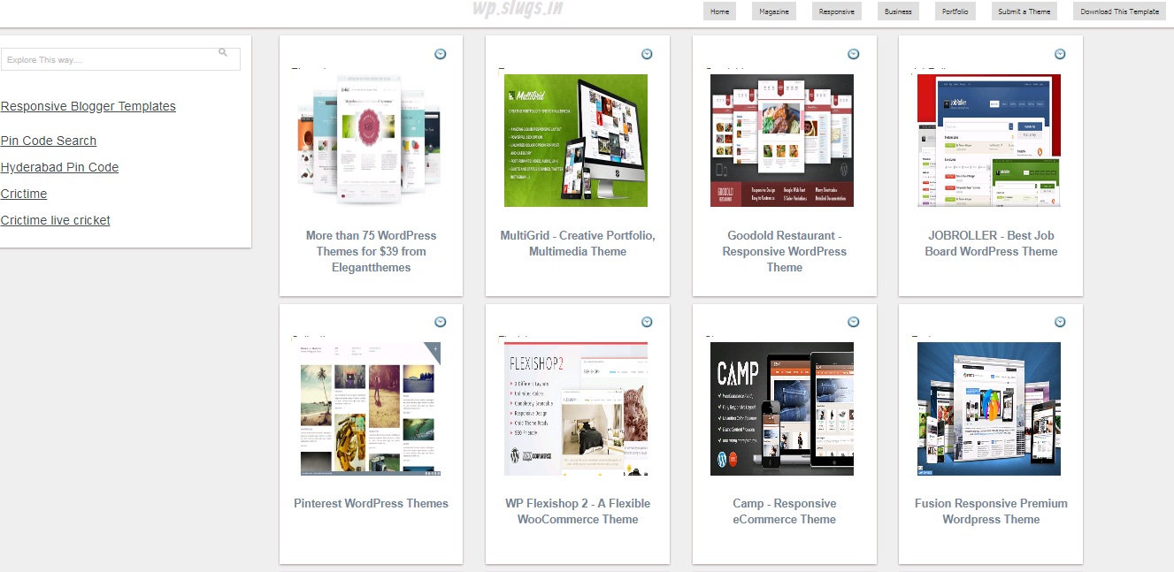Pinterest Clone Responsive Blogger Template with Grid Layout
