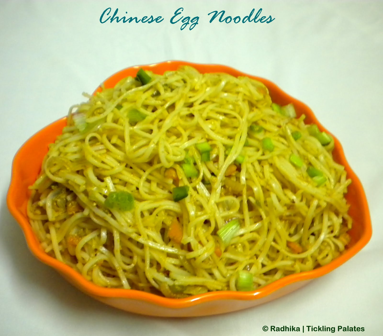 Tickling Palates: Chinese Egg Noodles