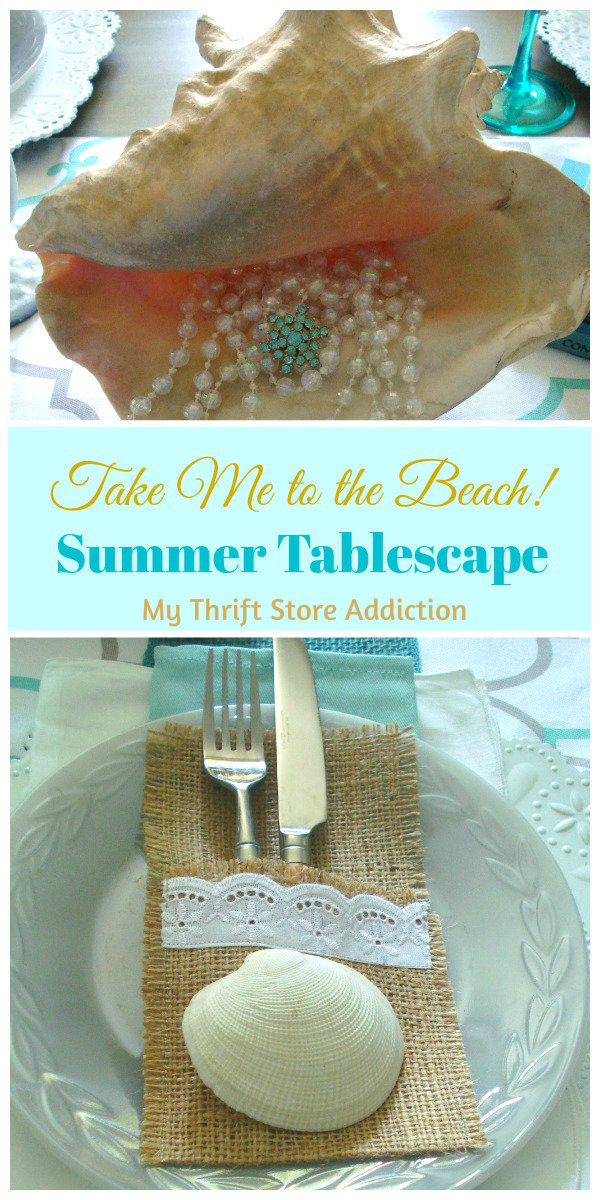 Take me to the beach tablescape