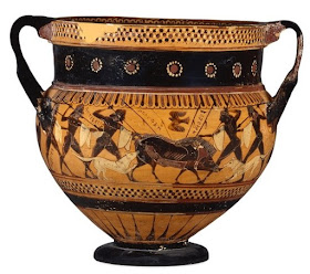 The 'Hunt krater' (575-550BC) from Sir William Hamilton's collection © Trustees of the British Museum The 'Hunt krater' (575-550BC) from Sir William Hamilton's collection © Trustees of the British Museum