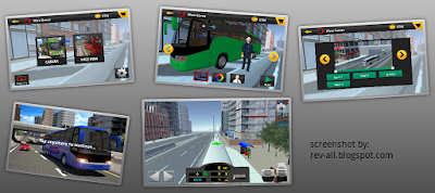 Screenshot Game: City Bus Simulator 2015 - Permainan mengendarai bus di kota (rev-all.blogspot.com)