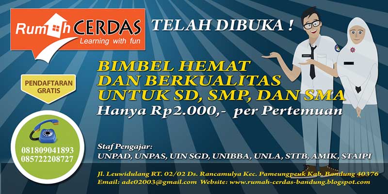 Contoh Banner Bimbel desain spanduk keren