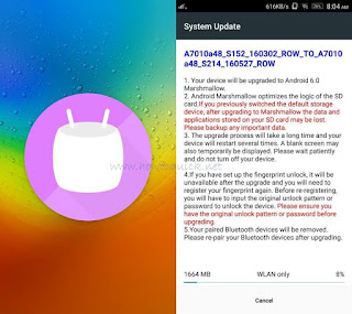 Lenovo Vibe K4 Note Marshmallow Update