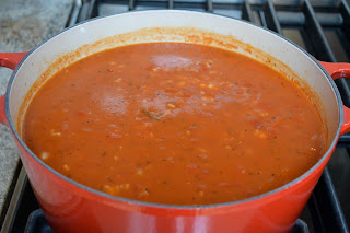Veganomicon's tomato-rice soup with roasted garlic* and navy beans ...