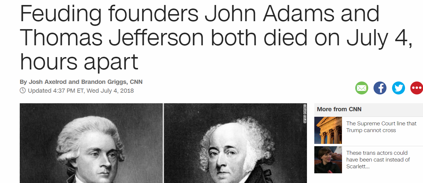 The Mindless Freaks: July 4th article about John Adams and Thomas ...