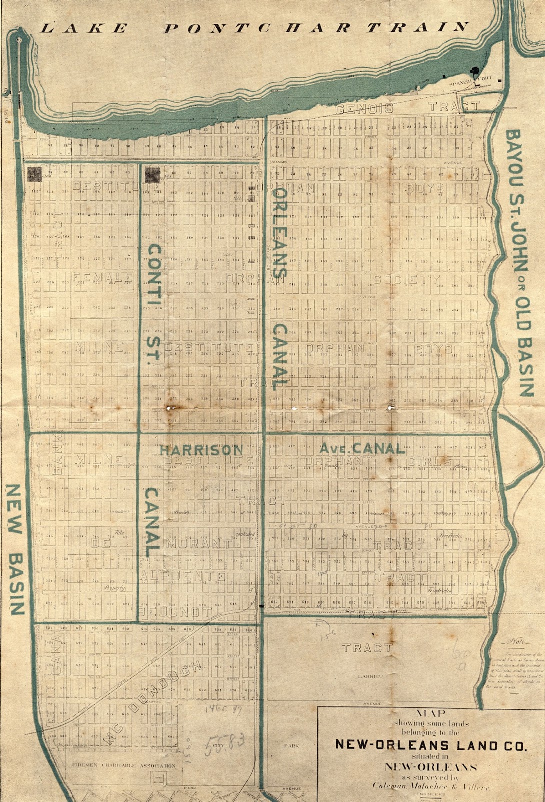 Architecture Research NOLA Canals 1903