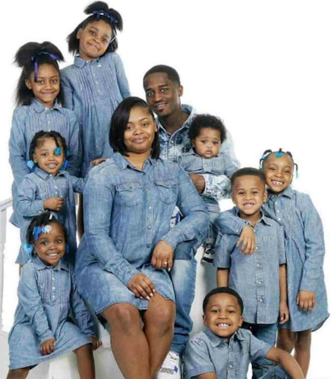 young black couple 10 children