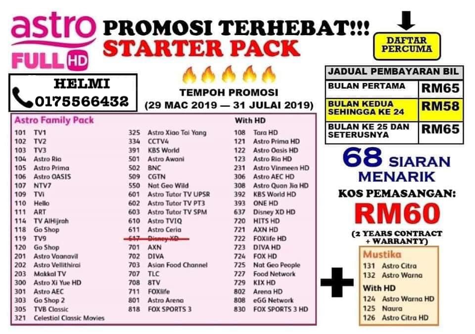 Promosi Astro dan Njoi Terkini