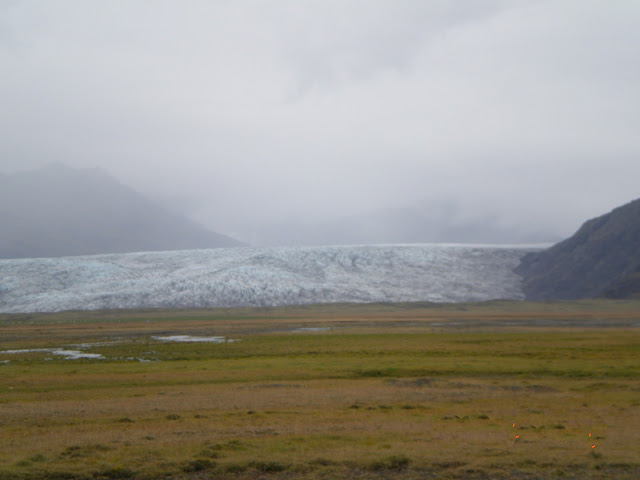 One snout of glacier reaching near road