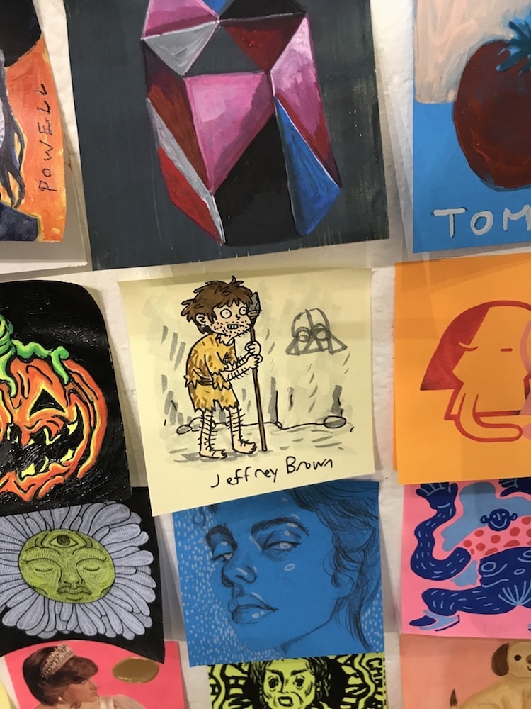 World’s Premier Artists Create Affordable Art For The Giant Robot Post-It Show In Los Angeles