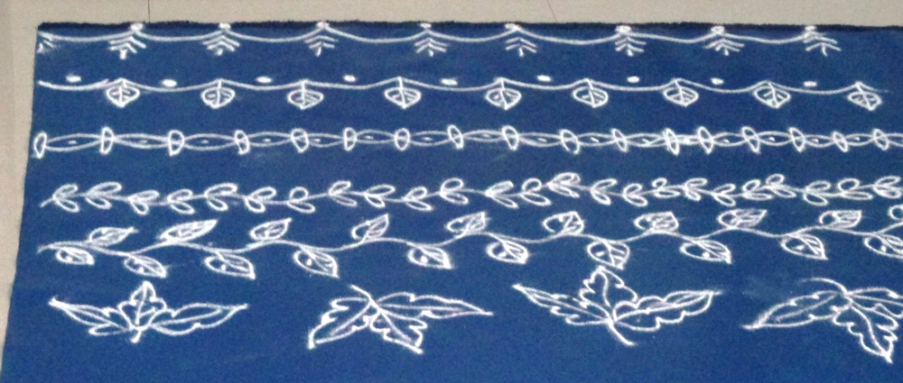 Border kolam designs.