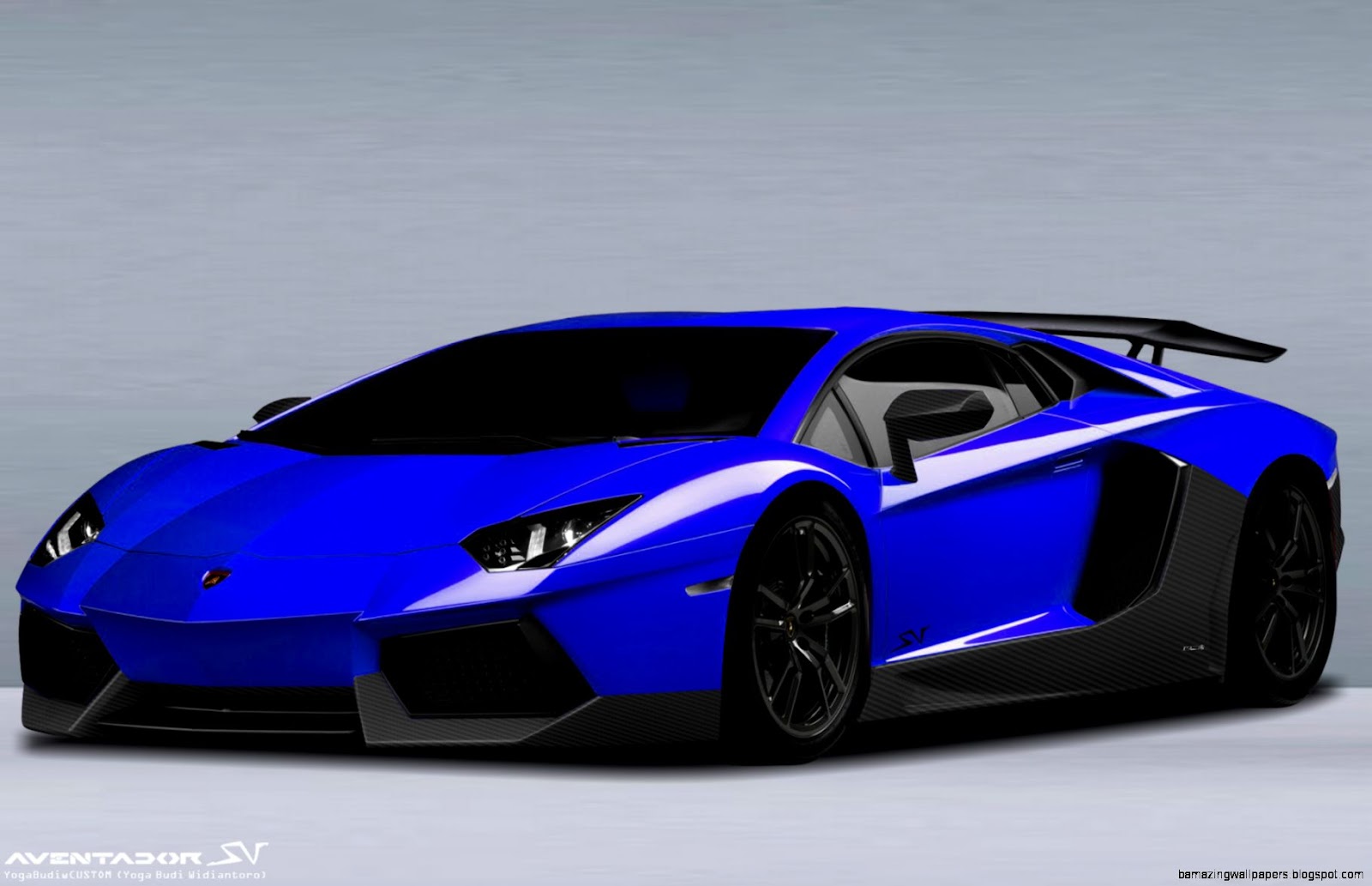 2015 Lamborghini Aventador Blue