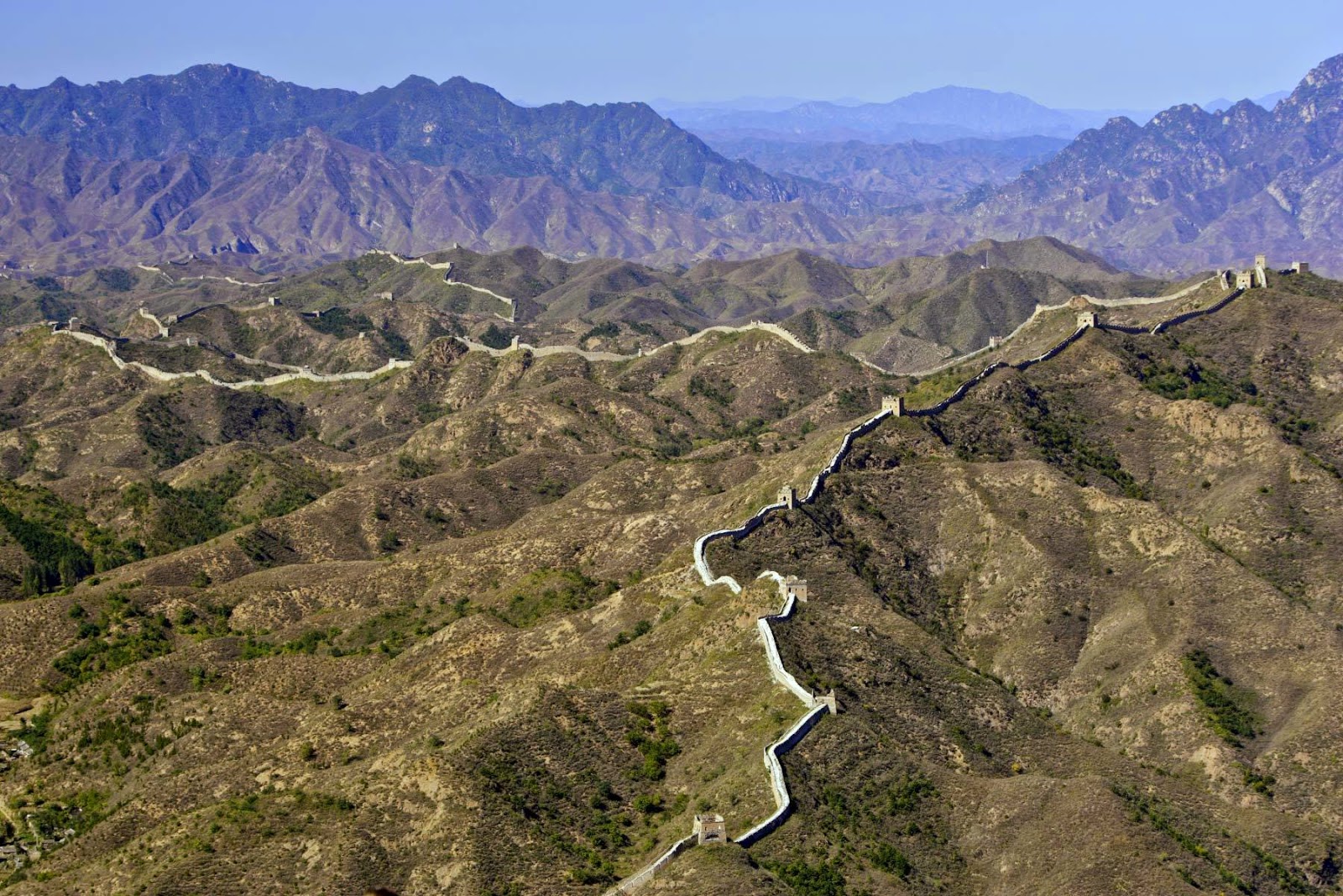 Великая китайская стена вид сверху