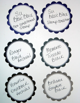 Our Daily Bread Designs Baking Gift Tags using Different Black Inks